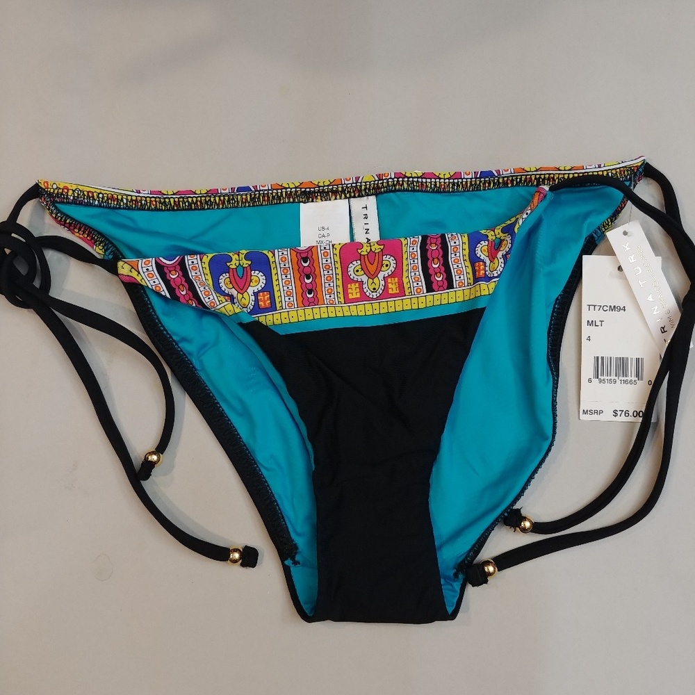 NWT TRINA TURK NEPAL TIE SIDE HIPSTER